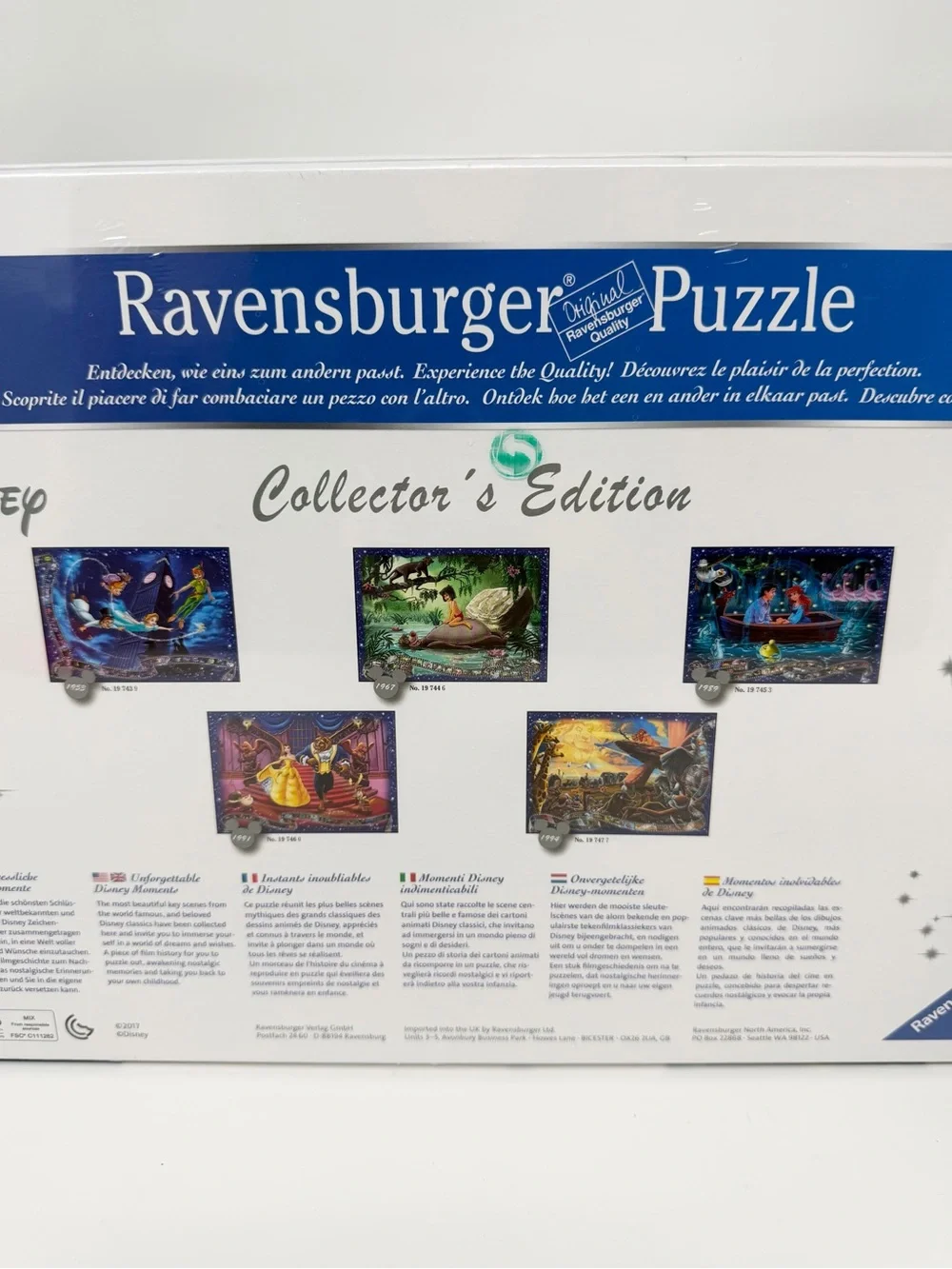 NWT Ravensburger Disney Little Mermaid Puzzle Collectors Edition 1000 Piece